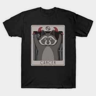 Cancer Zodiac Raccoon T-Shirt